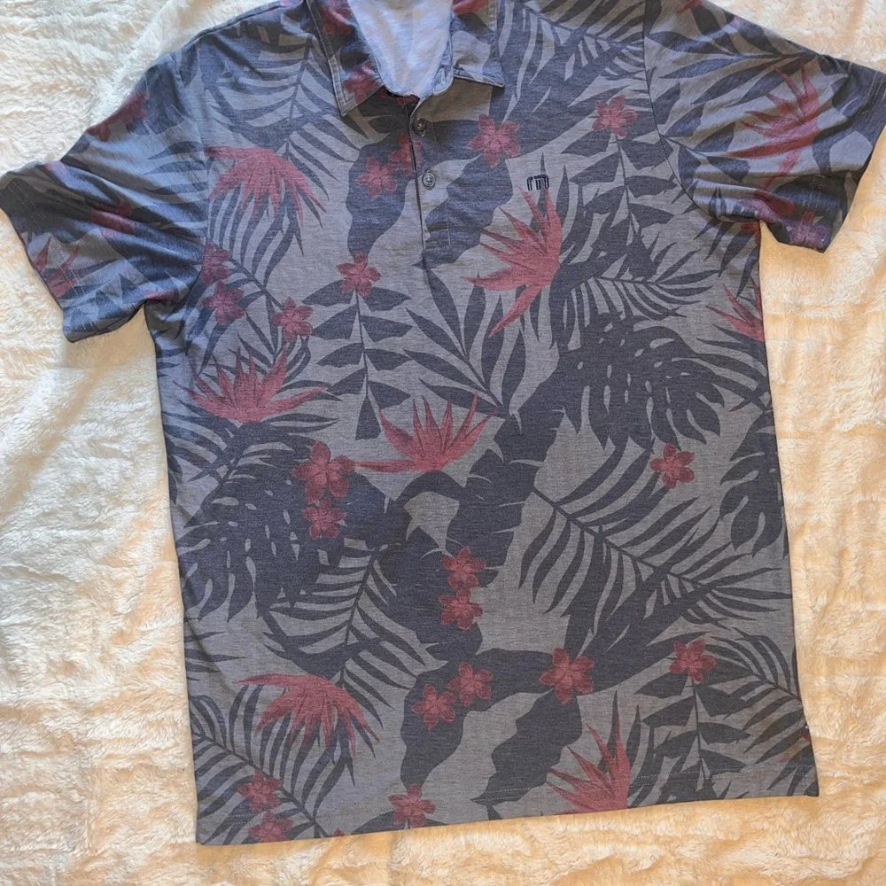 Travis Mathew floral polo L - Picture 1 of 3